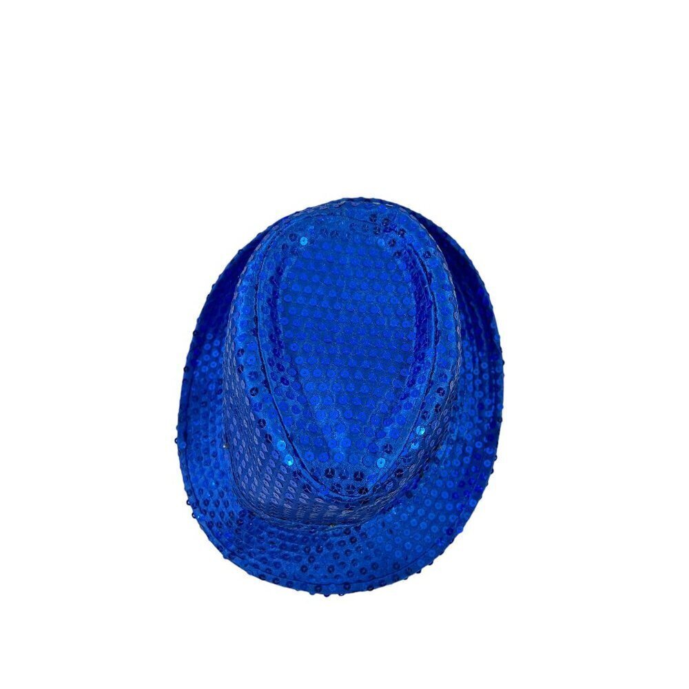 Blazing Blue Sequin Hat - Picture 8 of 10